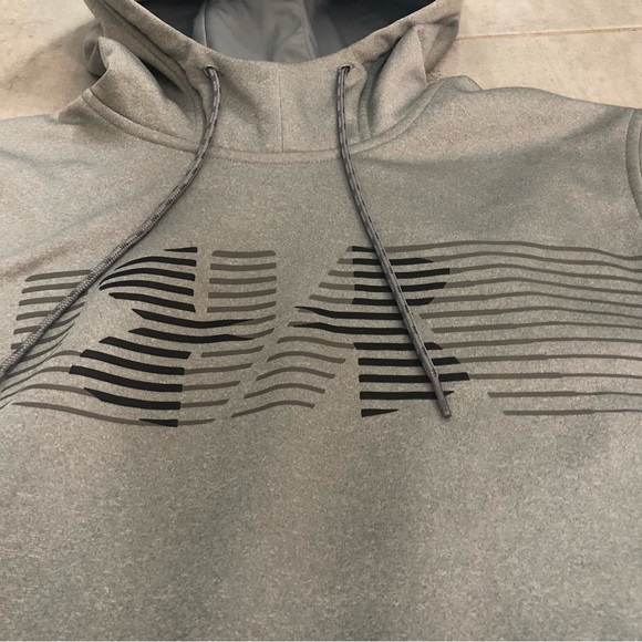 Under Armour Men’s Cold Gear L/S Loose Fit Cold Gear Spectrum Hoodie-Sz L-EUC - Picture 4 of 11